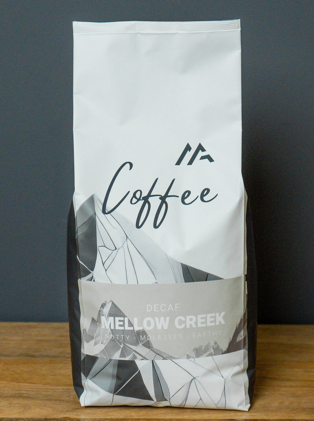 Mellow Creek Swiss Decaf | Medium Roast Decaf | Nutty • Molasses • Earthy